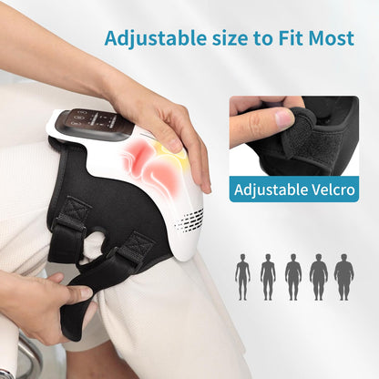 Intelligent Home Use Electric Intelligent Kneading Heating Knee Massager Rechargeable Pain Relief Infrared Laser Vibration Knee Massager CreativeRino