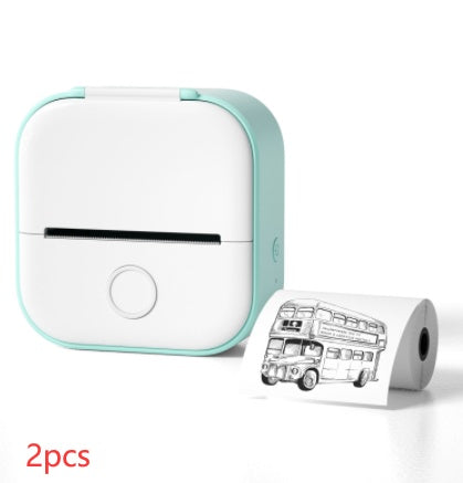 Portable Mini Thermal Label Printer Home Photo Printer Student Wrong Question Printer Bluetooth-compatible Mini Label Printer Price Tag CreativeRino