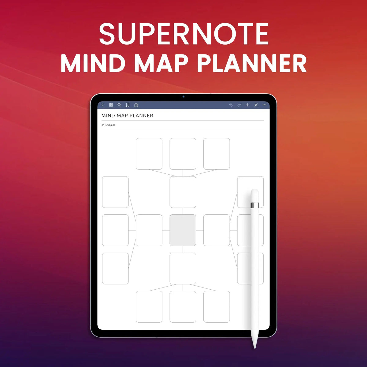 Supernote Map Template Supernote Mind Map Planner Template – CreativeRino