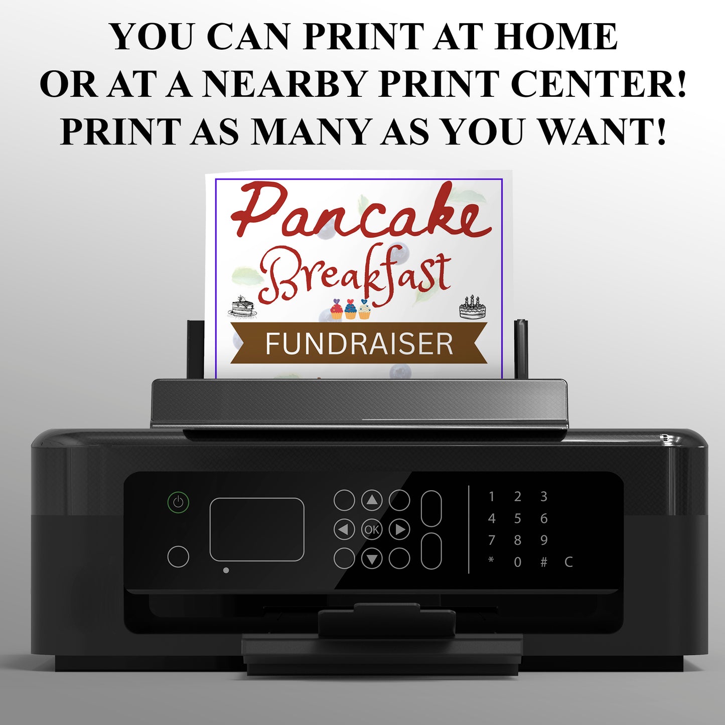 Pancake Breakfast Fundraiser Flyer Template