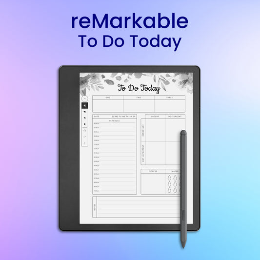 reMarkable 2 To Do Today Planner Template