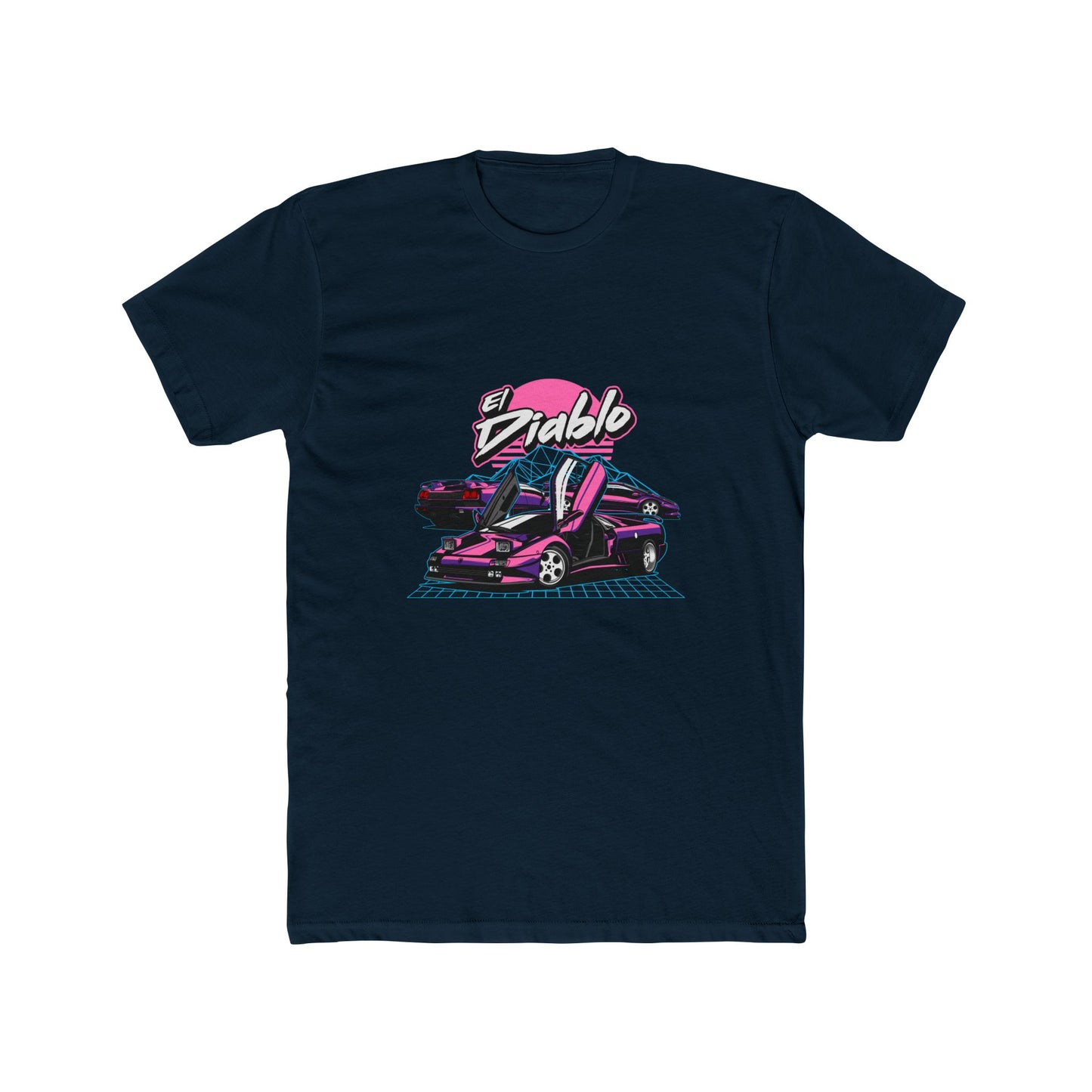 El Diablo Vintage Car Unisex Cotton Crew Tee - CreativeRino