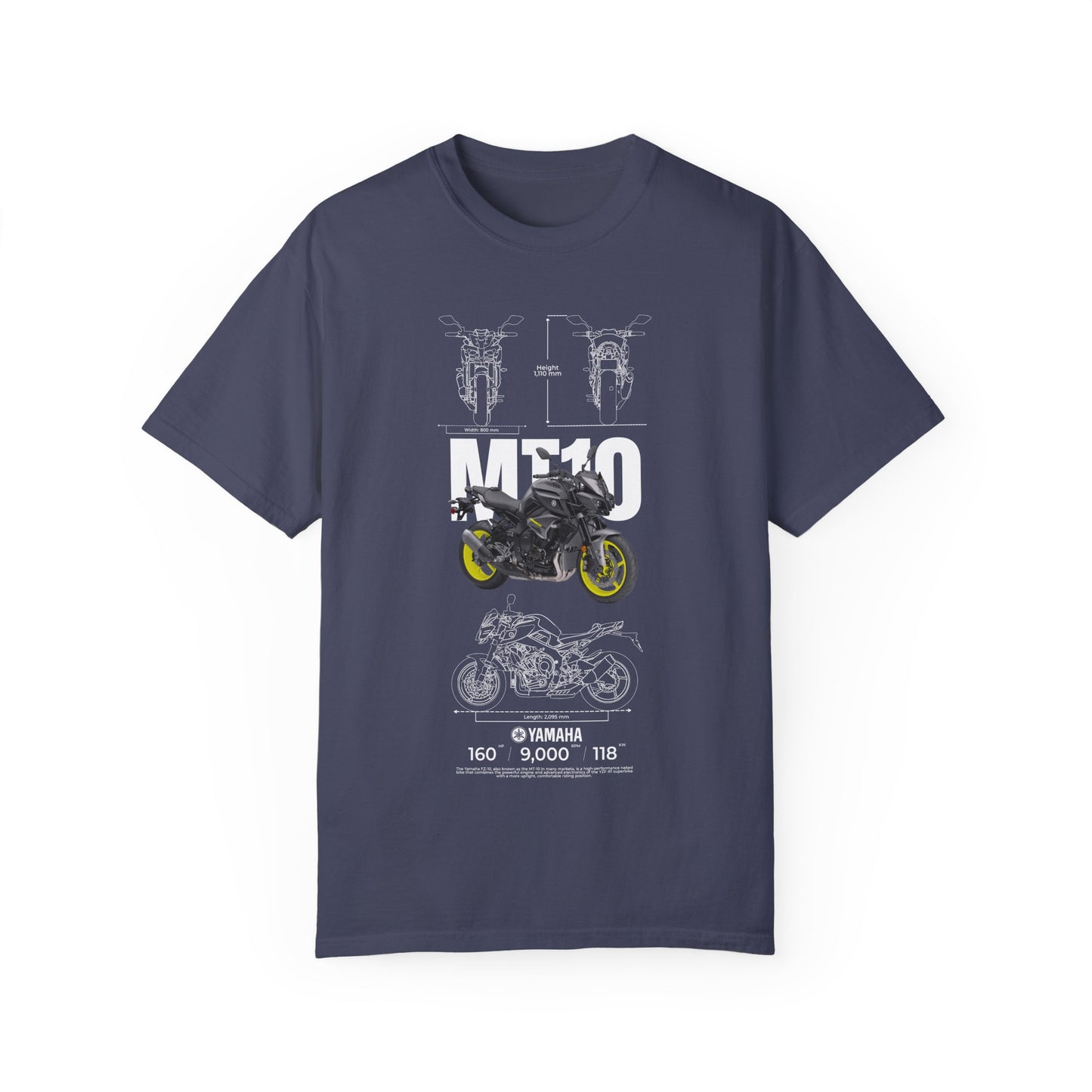 Yamaha MT-10 Unisex Motorcycle Graphic T-Shirt - Perfect for Bike Enthusiasts - CreativeRino