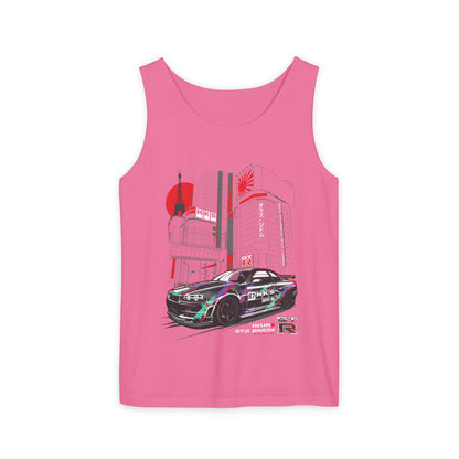 Nissan GT-R Racing Graphic Tank Top for Car Enthusiasts - CreativeRino