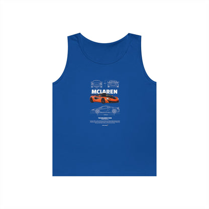 McLaren 720S Graphic Heavy Cotton Tank Top - Ideal for Car Enthusiasts - CreativeRino