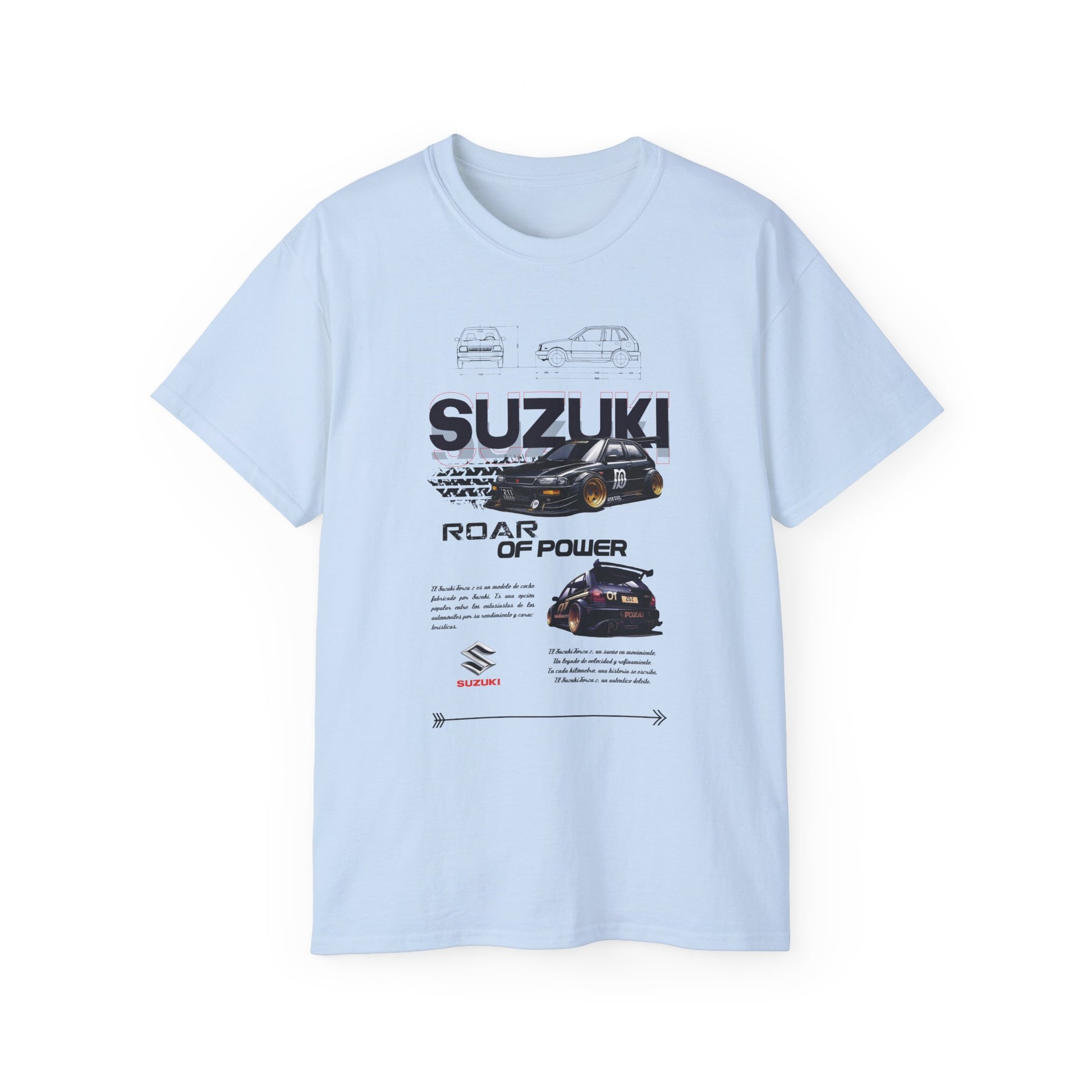 Suzuki Roar of Power Unisex Ultra Cotton Tee - Perfect T-shirt for Car Enthusiasts - CreativeRino