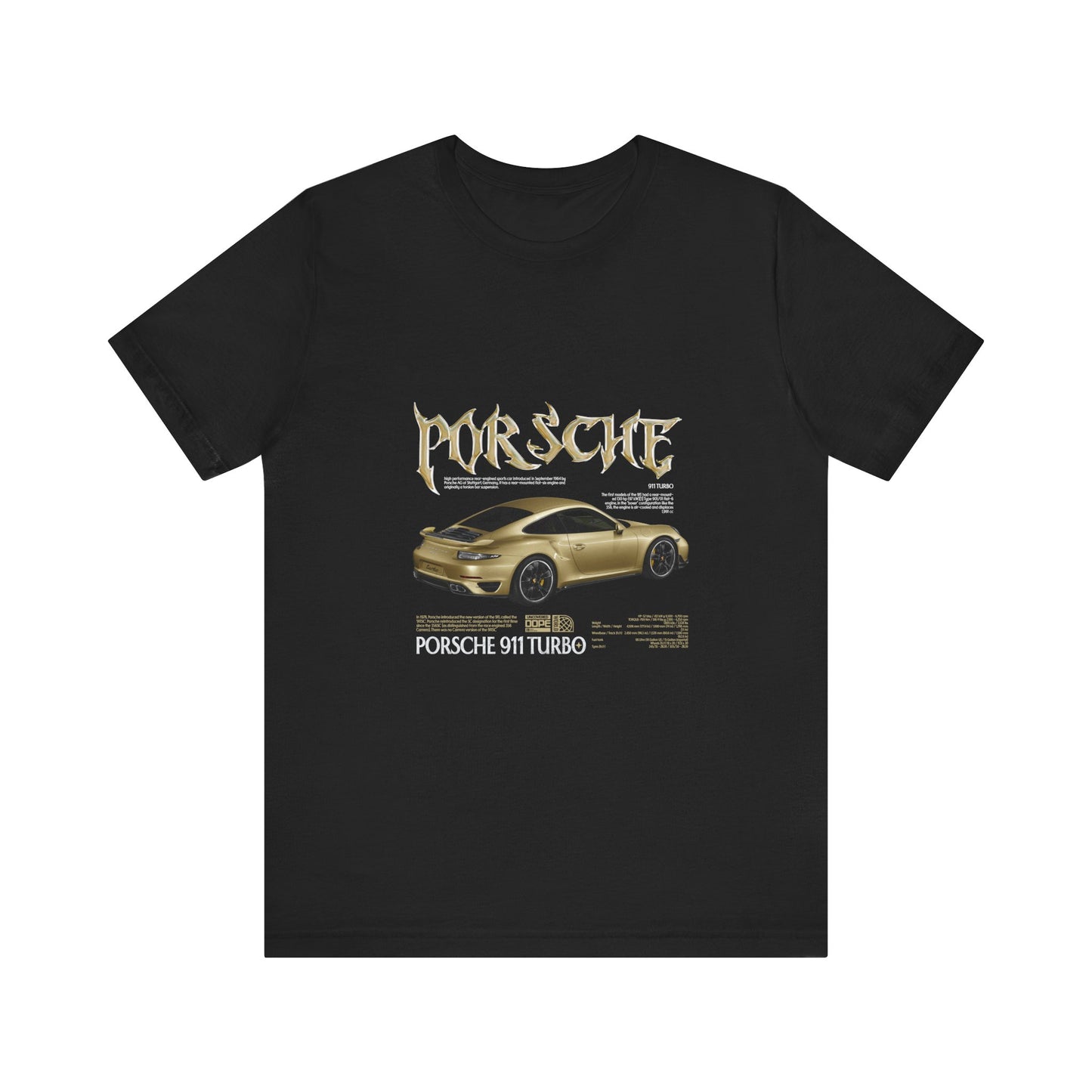 Porsche 911 Turbo Graphic Tee for Car Enthusiasts - CreativeRino