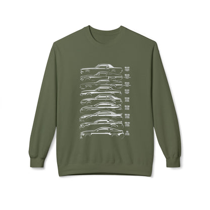 Luxury Car Graphics Unisex Fleece Crewneck Sweatshirt - CreativeRino