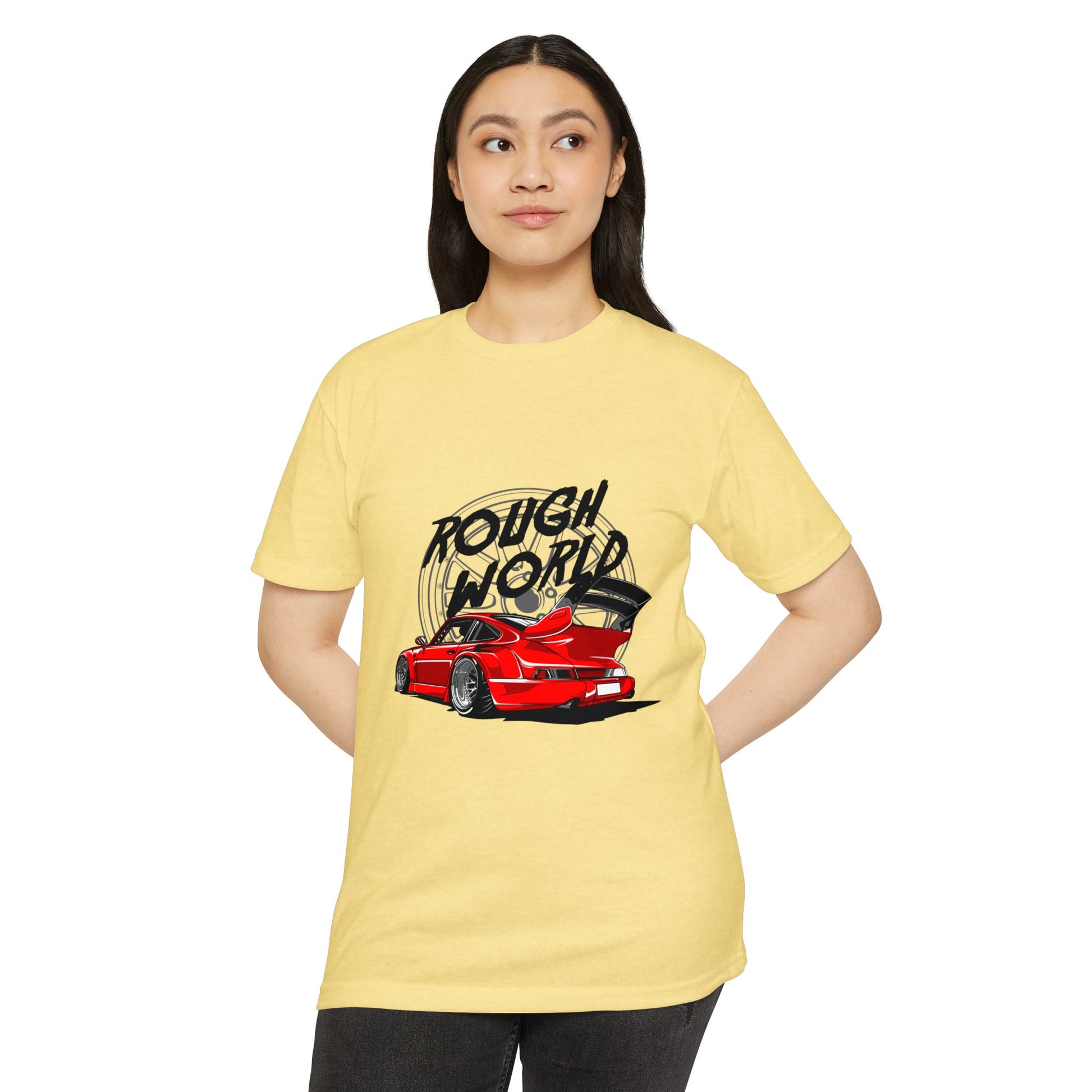 Rough Word Graphic Unisex T-Shirt – Perfect T-shirt for Car Enthusiasts - CreativeRino
