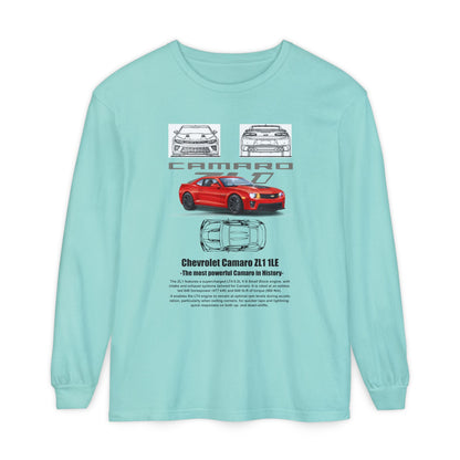 Chevrolet Camaro Long Sleeve T-Shirt for Car Enthusiasts - CreativeRino