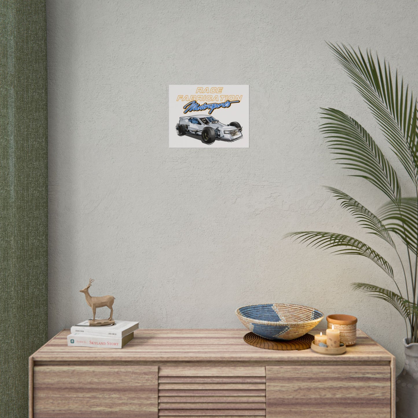 Racing Car Motorsports Art Print - Race Fabrication Poster - CreativeRino