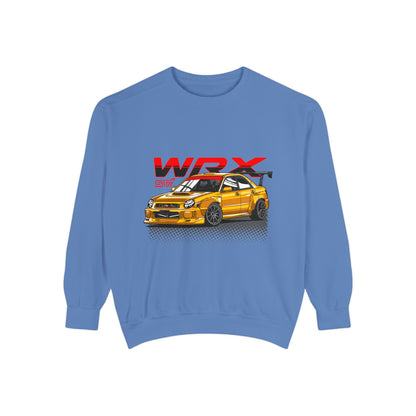 Gold Subaru WRX STI Car Unisex Sweatshirt | Car Enthusiast Apparel | Perfect for Gifts - CreativeRino