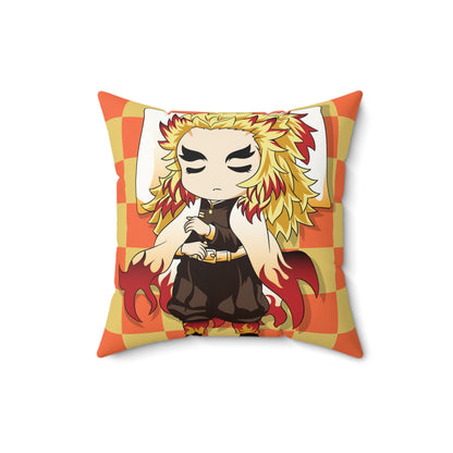 Chibi Hero Faux Suede Pillow - Cozy Home Decor - CreativeRino