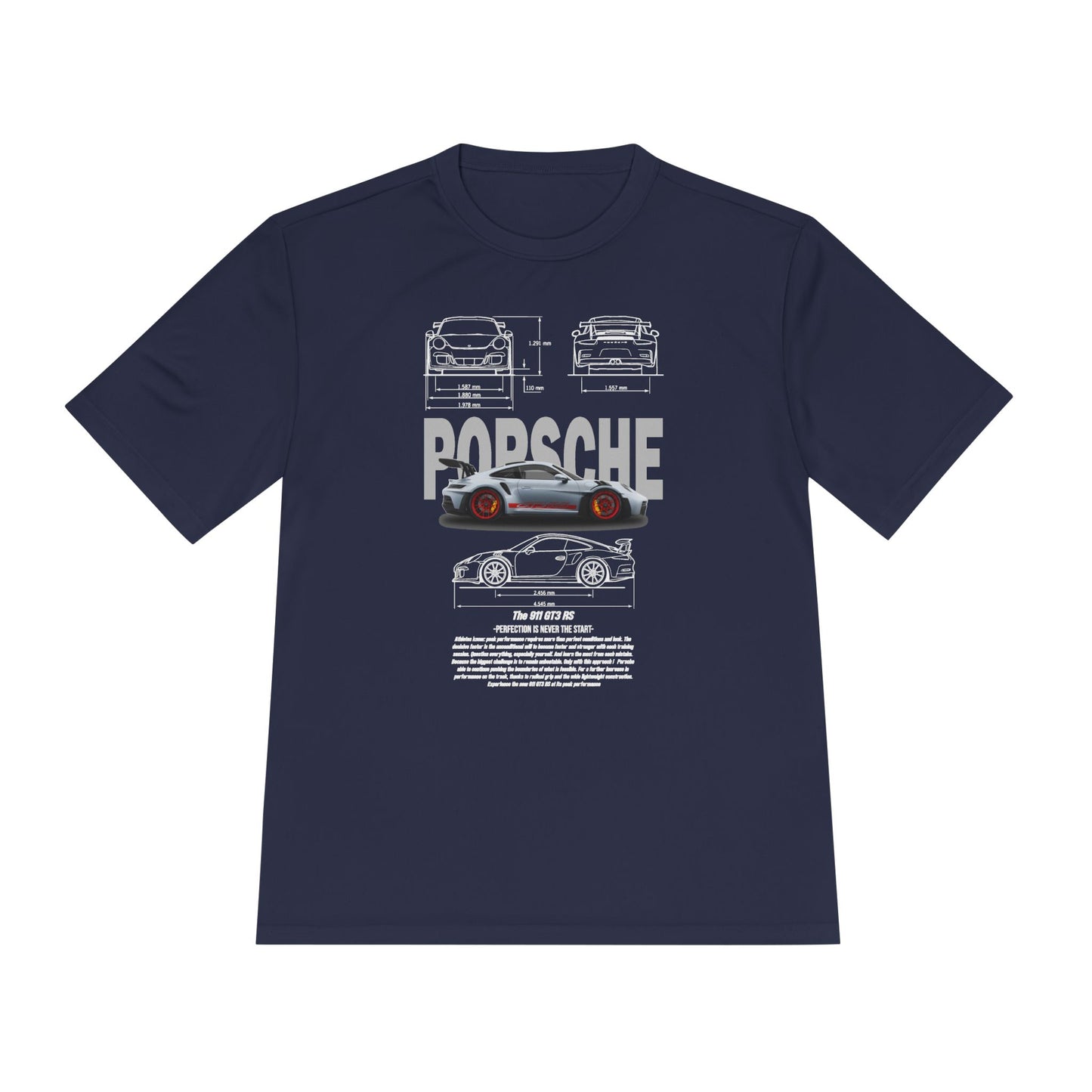 Porsche Unisex Moisture Wicking Tee - Stylish Performance Shirt for Car Enthusiasts - CreativeRino