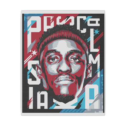 DeMar DeRozan Dynamic Matte Canvas Wall Art - Basketball Portrait - CreativeRino