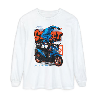 Honda Street Style Long Sleeve T-Shirt - Unisex Graphic Tee with Honda Design - CreativeRino