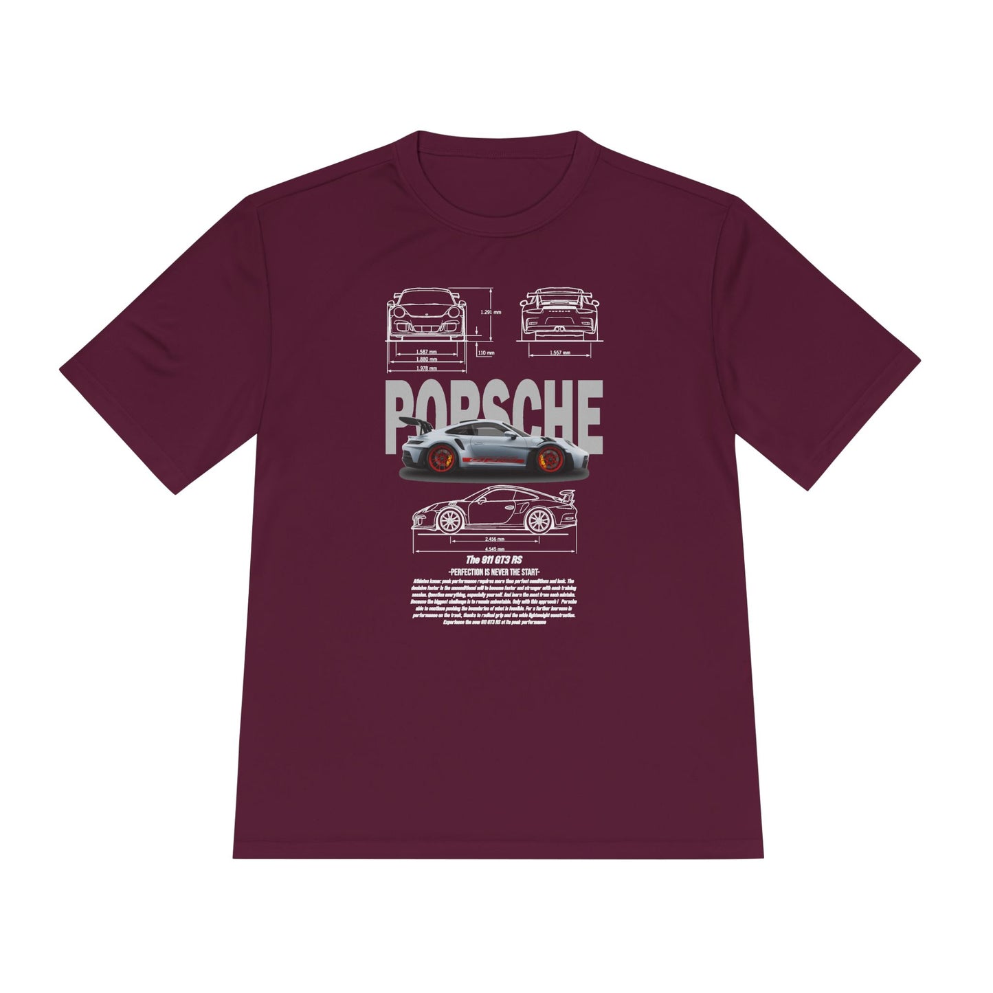 Porsche Unisex Moisture Wicking Tee - Stylish Performance Shirt for Car Enthusiasts - CreativeRino