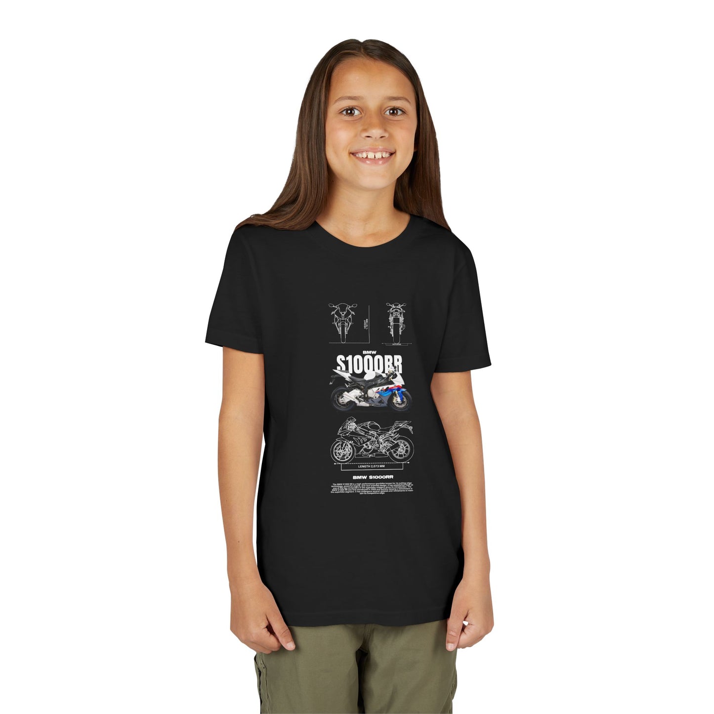 BMW S1000RR Youth Short Sleeve Tee - Perfect for Young Riders - CreativeRino