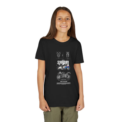 BMW S1000RR Youth Short Sleeve Tee - Cool Motorcycle Graphic T-Shirt - CreativeRino