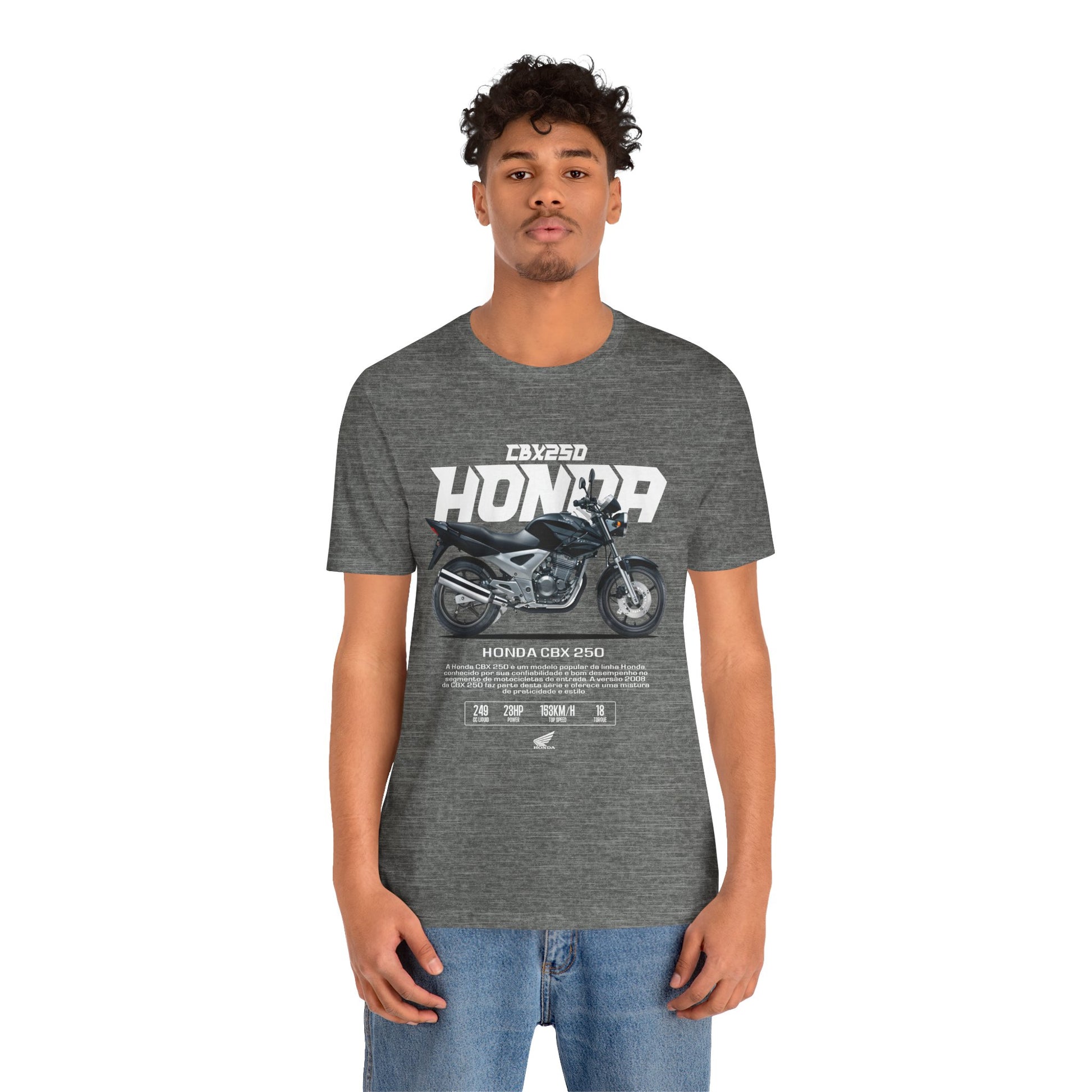 Honda CBX 250 Motorcycle Unisex T-Shirt - Bold Graphic Tee for Riders - CreativeRino