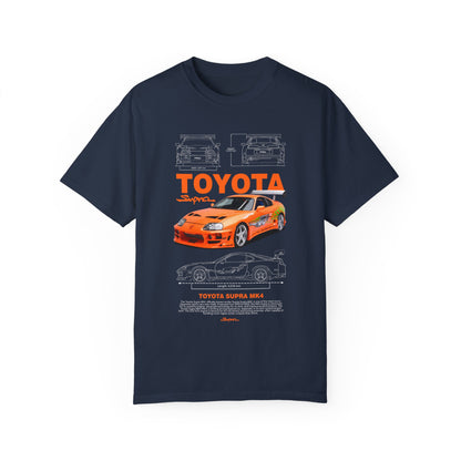 Toyota Supra MK4 Dast and Furious Graphic T-Shirt | Unisex Car Enthusiast Tee - CreativeRino