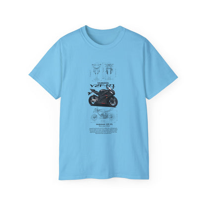 Yamaha YZF-R1 Unisex Ultra Cotton Tee - Perfect T-shirt for Riders - CreativeRino