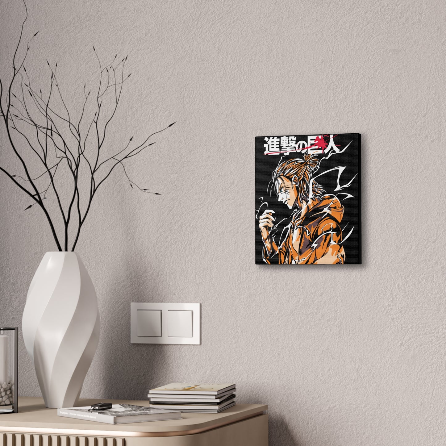 Anime Art Canvas Print - Attack on Titan Inspired - CreativeRino