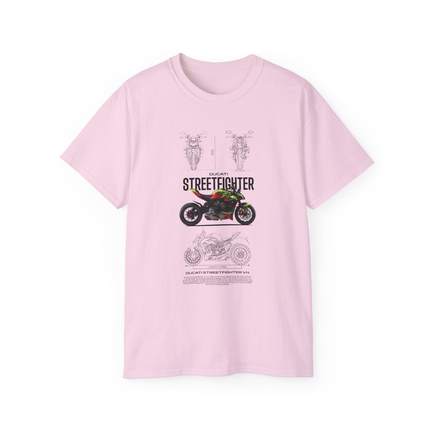 Ducati Streetfighter V4 Unisex Ultra Cotton Tee - Stylish Motorcycle T-shirt for Riders - CreativeRino