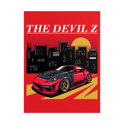 The Devil Z Retro Car Art Rolled Poster - CreativeRino