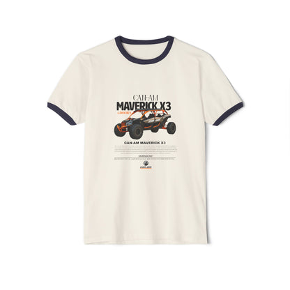 Can-Am Maverick X3 Unisex Cotton Ringer T-Shirt - CreativeRino