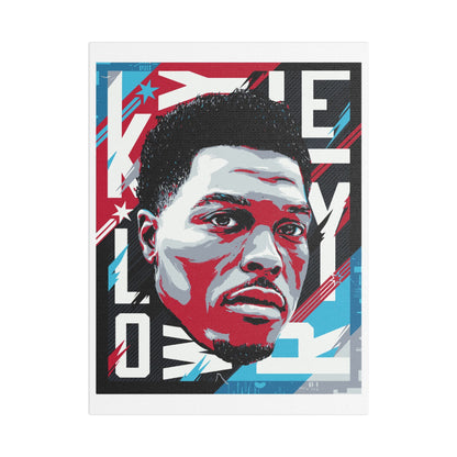 Kyle Lowry Vibrant Satin Canvas Wall Art – NBA Portrait of a Star Player - CreativeRino