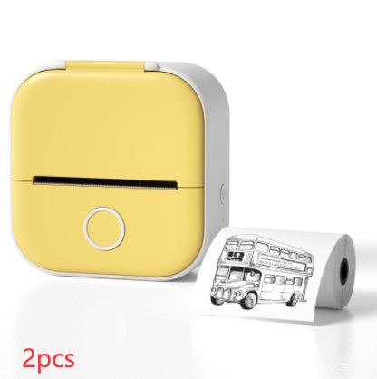 Portable Mini Thermal Label Printer Home Photo Printer Student Wrong Question Printer Bluetooth-compatible Mini Label Printer Price Tag CreativeRino