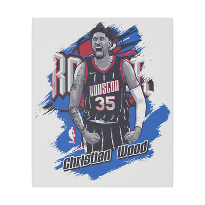 Christian Wood NBA Wall Art Canvas Print - Houston Rockets Decor - CreativeRino