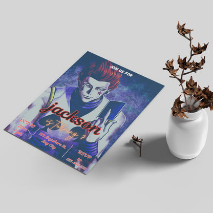 Hunter x Hunter Birthday Invitation Template - CreativeRino