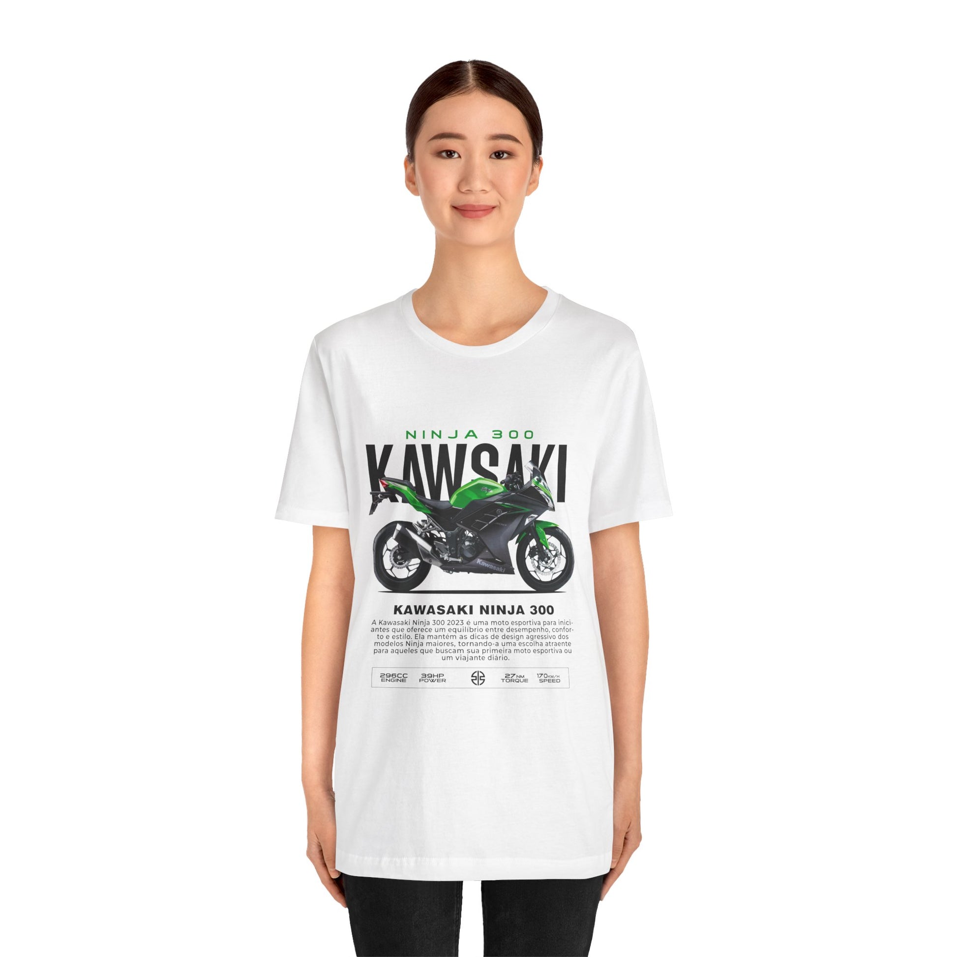 Kawasaki Ninja 300 Unisex T-Shirt - Vintage Motorcycle Graphic Tee - CreativeRino