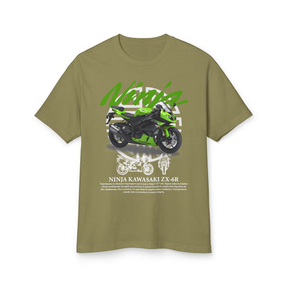 Kawasaki Ninja Graphic Tee - Unisex Heavyweight Cotton T-Shirt - CreativeRino