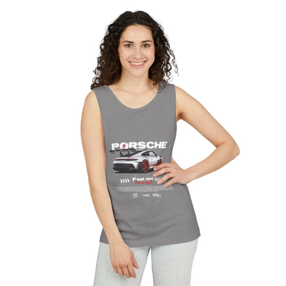 Porsche 911 Fast and Powerful Unisex Tank Top - CreativeRino