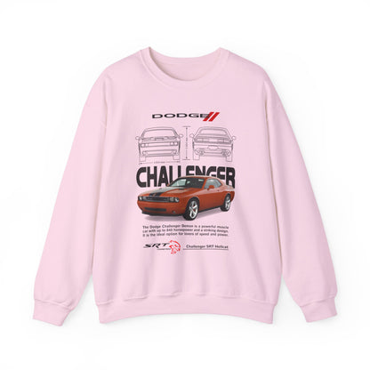 Dodge Challenger Unisex Heavy Blend™ Crewneck Sweatshirt - Retro Muscle Car Design - CreativeRino