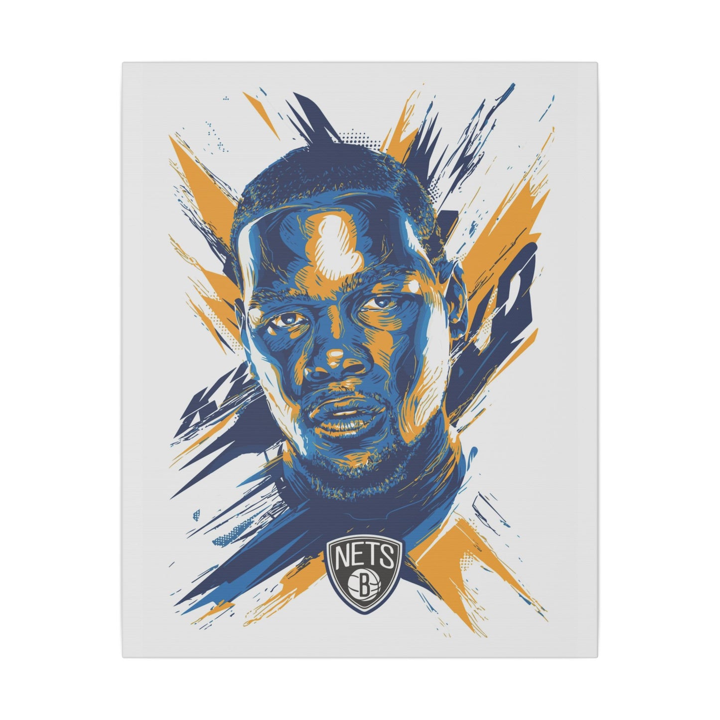 Brooklyn Nets Player Art Canvas - Kevin Durant Wall Decor - CreativeRino