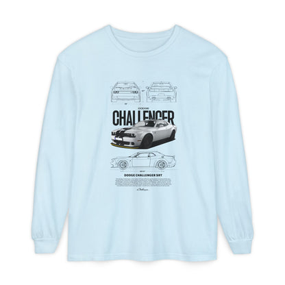 Dodge Challenger Long Sleeve T-Shirt - Classic Car Enthusiast Apparel - CreativeRino