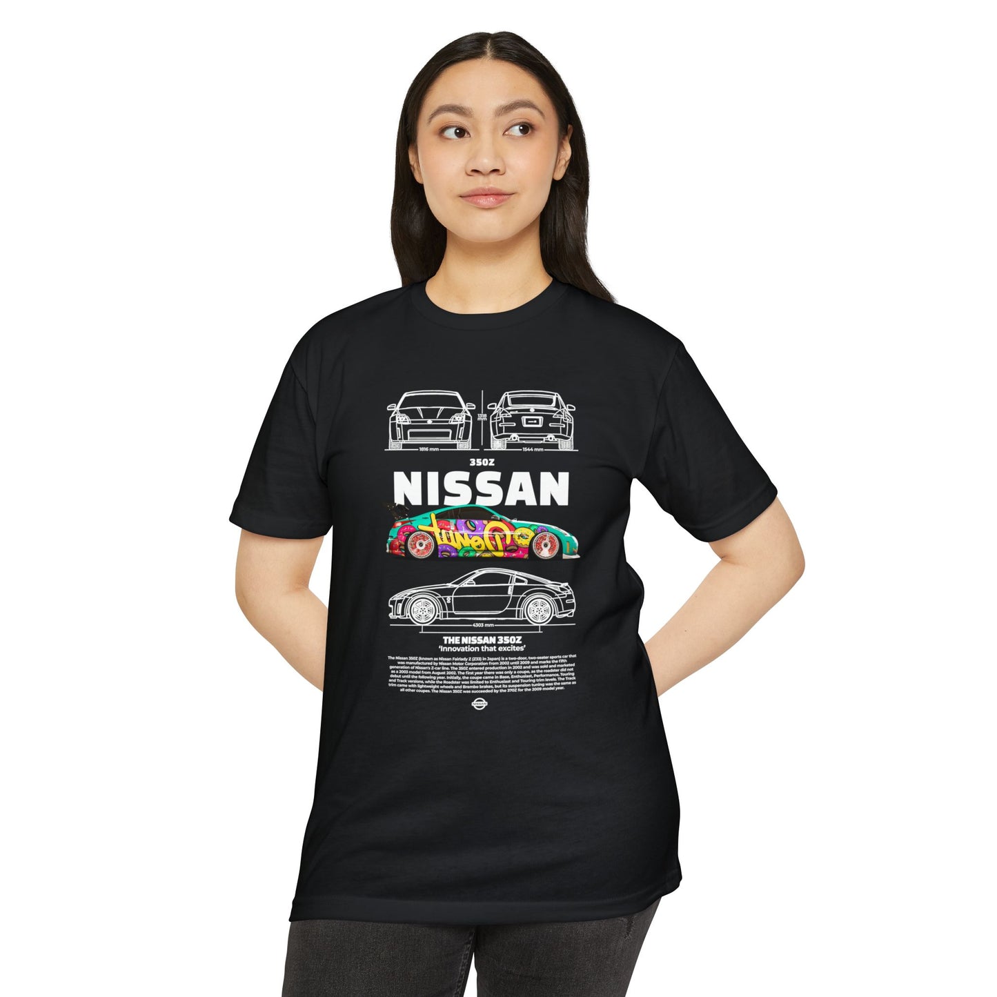 Vintage Nissan 350Z Unisex T-Shirt | Automotive Racing Graphic Tee - CreativeRino