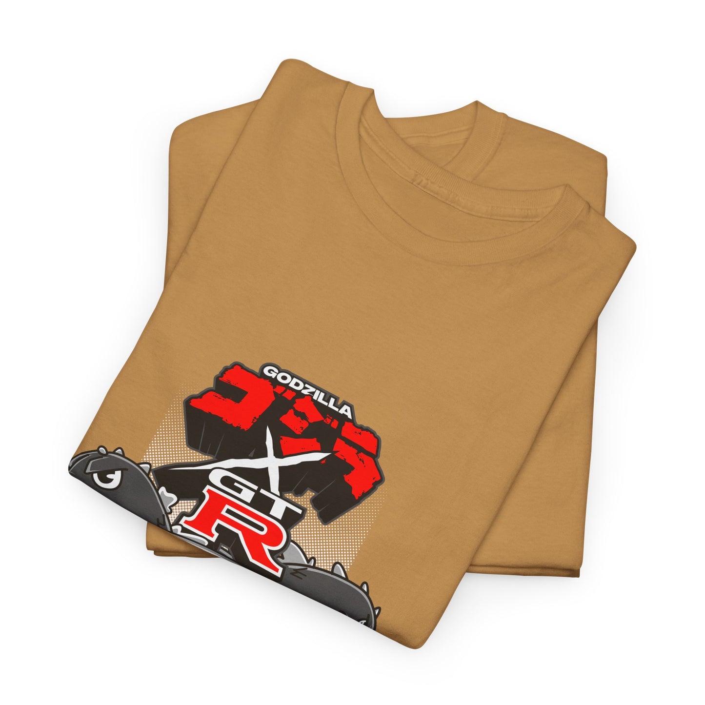Nissan GT-R Godzilla Unisex Heavy Cotton Tee - Racing T-shirt Design for Car Enthusiasts - CreativeRino