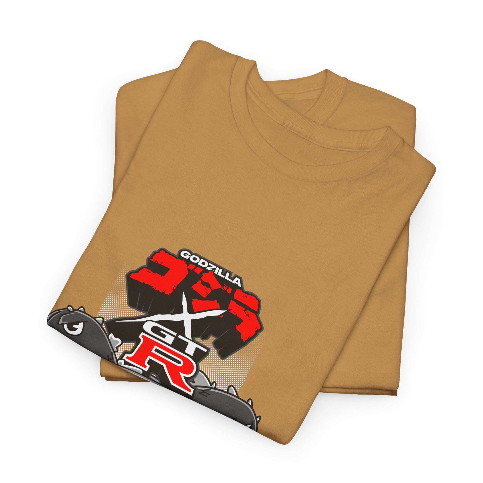 Nissan GT-R Godzilla Unisex Heavy Cotton Tee - Racing T-shirt Design for Car Enthusiasts - CreativeRino