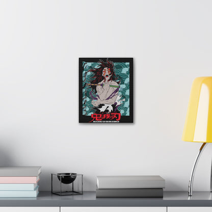 Anime-Inspired Canvas Wall Art - Demon Slayer KOKUSHIBO Design Printify