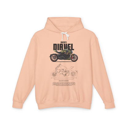 Ducati Diave Unisex Lightweight Hooded Sweatshirt - CreativeRino
