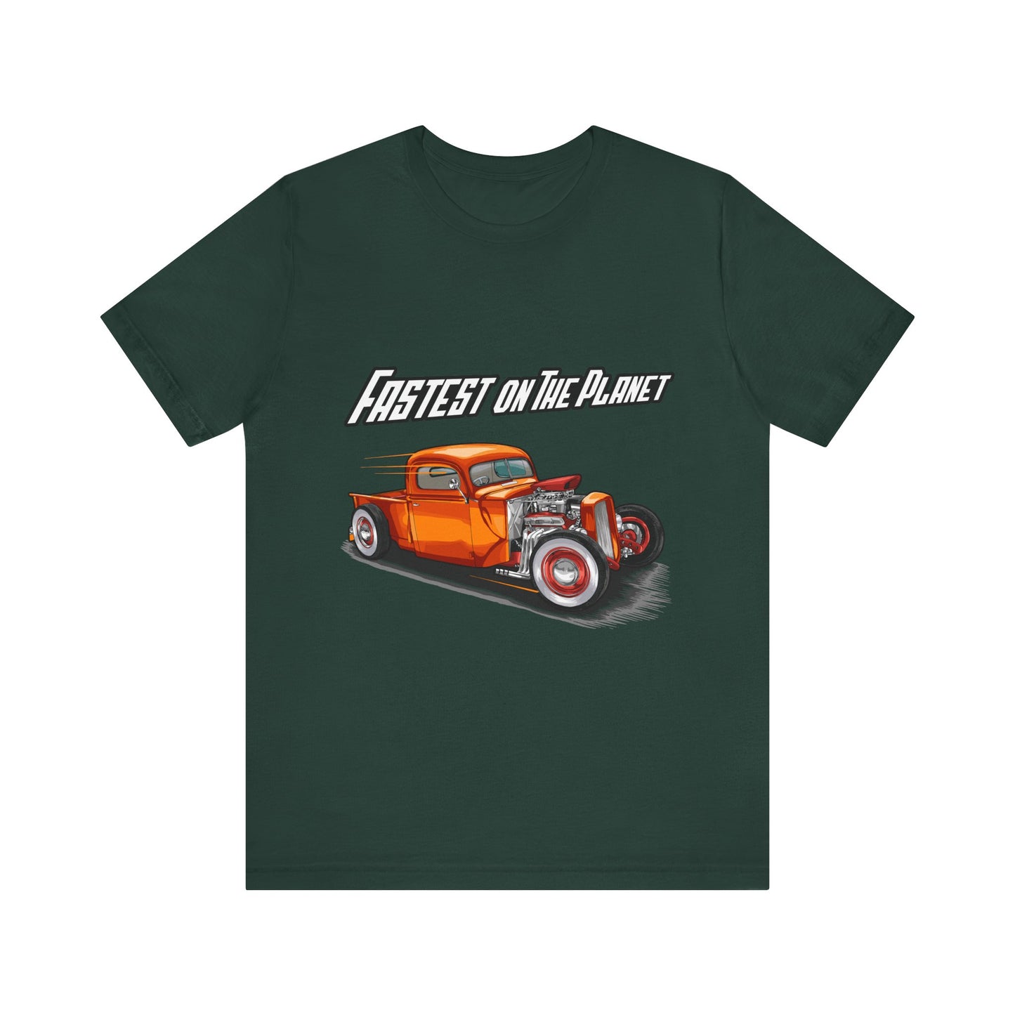 Fastest on the Planet Retro Car T-shirt - CreativeRino