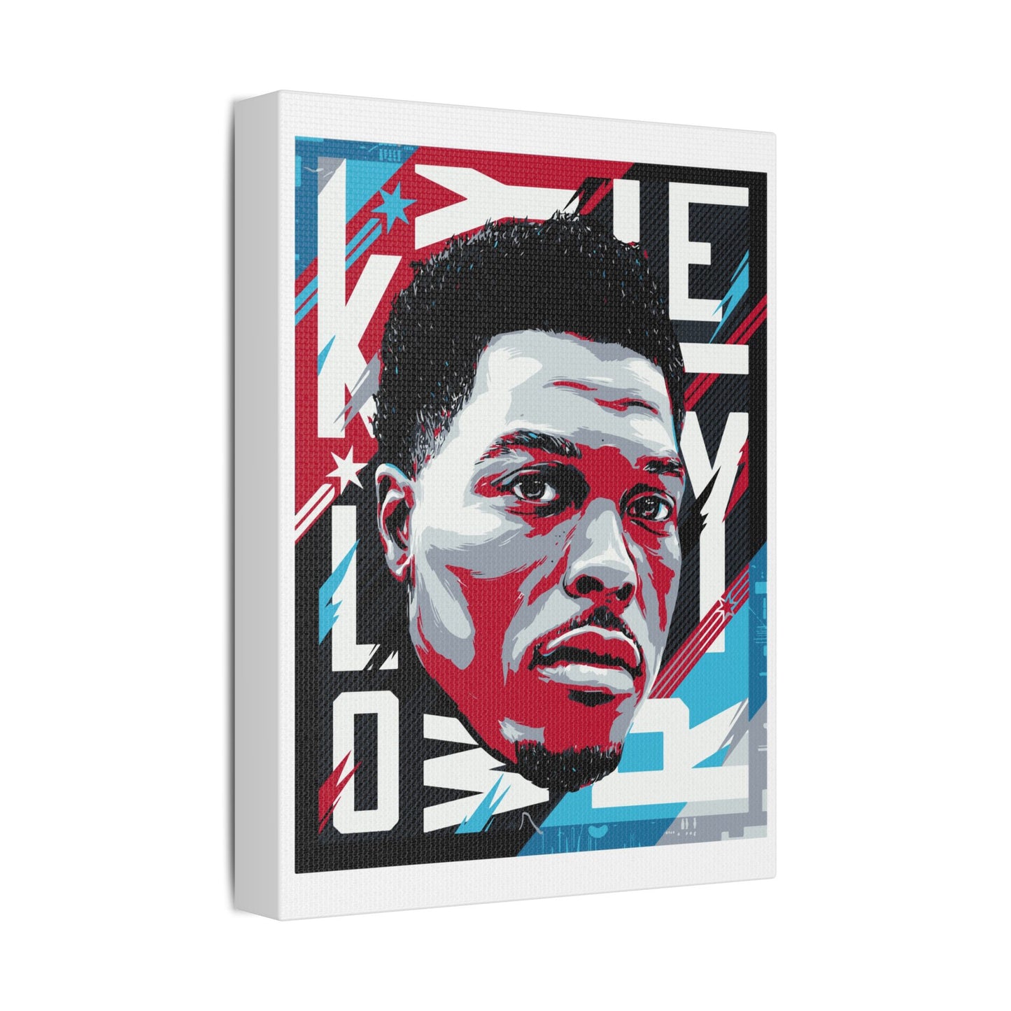 Kyle Lowry Vibrant Satin Canvas Wall Art – NBA Portrait of a Star Player - CreativeRino