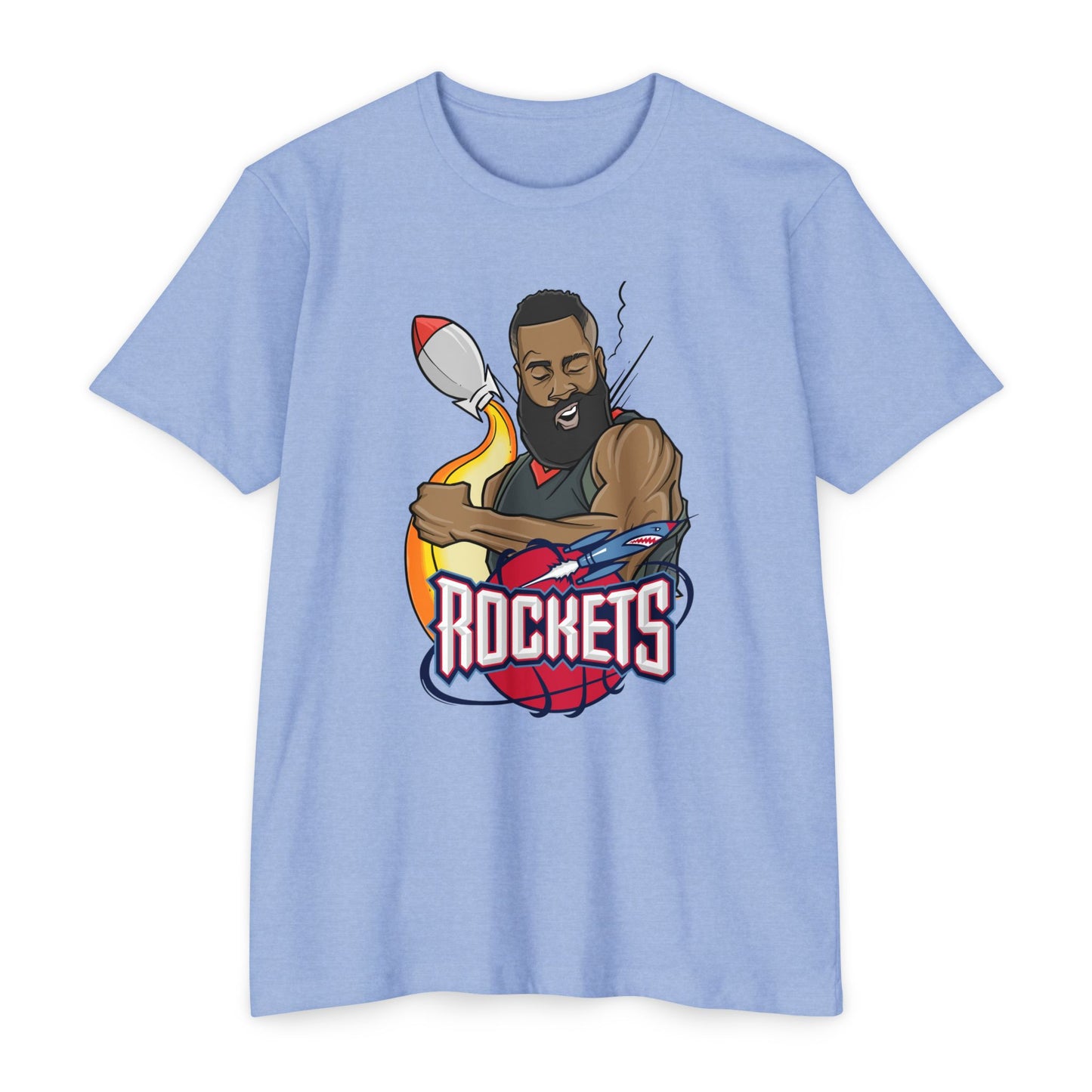 Retro James Harden Rockets Basketball T-shirt - Unisex Sports Tee - CreativeRino