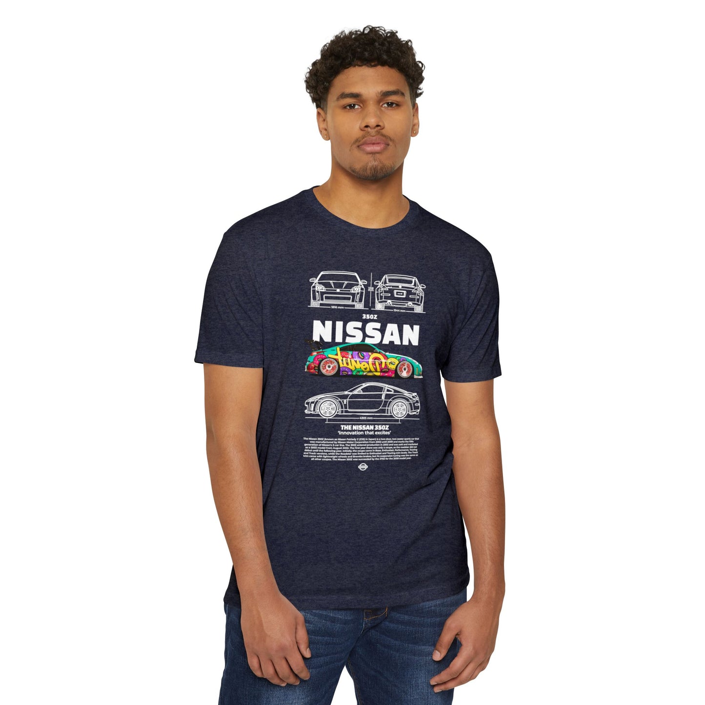 Vintage Nissan 350Z Unisex T-Shirt | Automotive Racing Graphic Tee - CreativeRino