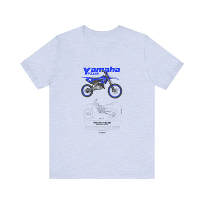 Yamaha YZ125 Bike Graphic Tee – Unisex Jersey Short Sleeve T-shirt - CreativeRino